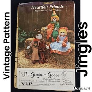 Vintage Heartfelt Friends Jingles Clown Doll Pattern